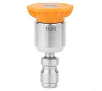 Kit de buse rotative à 360° pour nettoyeurs haute pression de 4000 psi avec design rapide et embouts angulaires, y compris pour zéro degré pour un retrait intense de la saleté (jaune)