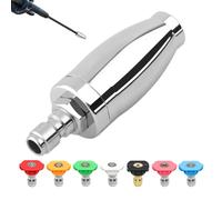 Kit de buse rotative universelle pour lave-linge à pression - Turbo rotatif de 3600 PSI pour pistolet électrique | Comprend 7 de modèle de pulvérisation, un connecteur de connexion rapide 1/4"