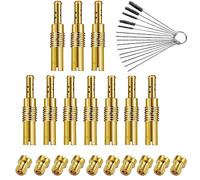 Kit de buses de carburateur pour moto, 20 pièces de buses principales et buses pilotes lentes, avec kit de nettoyage, Convient pour les motos et les équipements moteurs en général