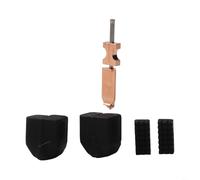 Kit de buses détachables en métal pour Flashforge AD5X, embouts d'extrudeuse 0,25 mm, 0,4 mm, 0,6 mm, 0,8 mm avec chaussettes en silicone et brosses de nettoyage (0,25 mm)