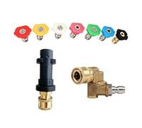Kit de buses nettoyeur haute pression,Adaptateur de raccord pulvérisateur multijet | Kit Buses Nettoyeur Haute Pression - Pour Nettoyage Voiture Extérieur Jardin Terrasse Et Ferme