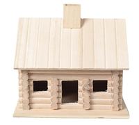 Kit de cabane en rondins, kit de cabane en rondins 7, 7 x 5, 9 x, 3 '', à Oiseaux en Paulownia Respirante et transmettant la lumière, Maison à Oiseaux en Bois Poli Lisse Suspendre pour o