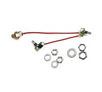 Kit de câblage de rechange pour guitare électrique 1 volume, 1 tonalité, 3 voies 500 K, pour guitare avec circuit de préampli de 6,35 mm, kit de faisceau de câblage pré-câblé
