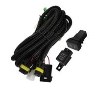 Kit de Câblage Plastique Voiture pour Phares Antibrouillard 1 Set Noir