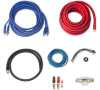Kit de Câblage pour Amplificateur 2000W- CPK25D ¿ Subwoofer,Audio et Caisson de Basse Amplifié ¿ Kit câble Complet avec fusible et cosses pour Installation Auto
