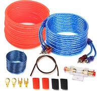 Kit de câblage pour amplificateur de puissance de voiture 1800 W Calibre 8 Audio Caisson de basses AMP RCA Câble Sub