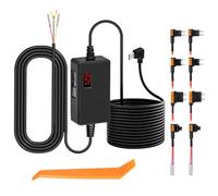 Kit De Câblage Pour Caméra Dash Cam, Mini USB Hardwire Kit 12V-24V En 5V, Avec Protection Basse Tension Pour Dashcam, Cordon D'alimentation