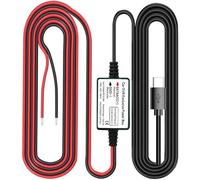 Kit De Câblage Pour Caméra De Tableau De Bord,Port De Connecteur Droit Usb De Type C,Protection Basse Tension Pour Caméras De Tableau De Bord,Dc12v-24v À 5v/2.5a Max Avec Fusible