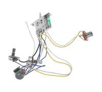 Kit de Câblage pour Guitare Électrique avec Circuit Stable, Compatibilité | Alliage, Plastique et Cuivre, Sortie Audio Constante, Sélecteur Trois Positions, pour Musiciens et Hobbyistes