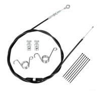 Kit de câble d'accélérateur 22 x 15 cm pour Go pour Kart 75 pouces Longueur | Matériau en acier inoxydable, longueur de 190,5 cm, ressort de retour inclus, installation rapide, pour Go Kart