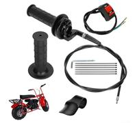 Kit de câble d'accélérateur pour mini vélo 50-250 CC avec interrupteur marche/arrêt pour Baja pour mini moto - Poignée d'accélérateur résistante à l'usure Câble de 120 cm