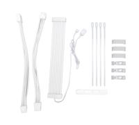 Kit de câble d'extension ARGB bricolage 5V 3 broches câble PSU synchrone RGB double 8 broches Extension de câble GPU pour carte mère