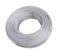 Kit de câble en acier inoxydable 304, 100 m, robuste, for jardin, balcon, clôture, tente, revêtement PVC.(10 Meter,Diameter 1.2mm)