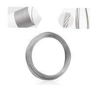 Kit de Câble en Acier Inoxydable Câble métallique en acier inoxydable 5/10m, structure 7 * 7, câble de pêche souple, corde levage, traction, support séchage(0.6mmx10M)