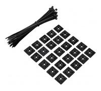 Rockboard Lot de 50 câbles et 25 supports de câbles