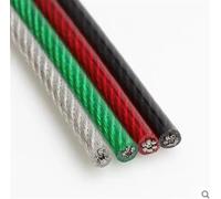 Kit De Câble Métallique Corde en acier recouverte de plastique PVC, 1, .5, 2, 3, 4, 5mm, 304, fil torsadé, ligne vêtements(Clear,0.3cm 10meters)