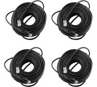 Kit de câble pour caméra IP POE, 4 pièces, longueur 20 m, type de prise EU, 4 pièces de câble 20M