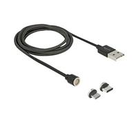 DeLOCK 85723 câble USB 1,1 m USB 2.0 USB A USB C/Micro-USB B Noir