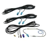 Kit de cables antenne Fakra-m->DIN-m- SMB-F- SMA-m- Fakra-f-