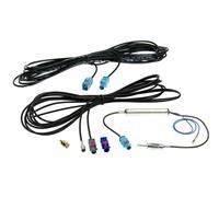 Kit câble d'antenne Fakra(m)>DIN(m)/SMB(F)/SMA(m) FM/DAB+