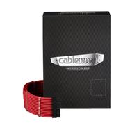 Kit de câbles d'alimentation interne CableMod CM-PCSI-FKIT-NKR-R 0,7m connecteurs droits 9 pièces rouge et noir