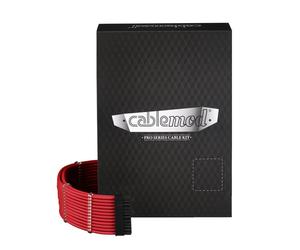 Kit de câbles d'alimentation interne CableMod CM-PCSI-FKIT-NKR-R 0,7m connecteurs droits 9 pièces rouge et noir