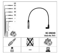 Kit de câbles d'allumage NGK pour Audi A3 Seat Alhambra Skoda Octavia Fabia V...