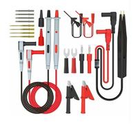 Kit de câbles de mesure multimètre - LON® - pointes interchangeables croco - rouge/noir - 100 cm 1000V