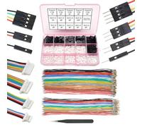 Kit de câbles et connecteurs pré-sertis SH1.0 vers Dupont2.54 compatible avec JST SH 1,0 mm pour I2C Qwiic Stemma QT Wire FPV Drone Flight Controller SpeedyBee F405 Holybro Kakute H7 F7 T-Motor Velox