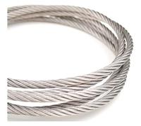 Kit de câbles métalliques, câbles en Acier, Câble métallique en Acier Inoxydable 304 7x19, 1.0-5.0mm, 1-5 mètres, Corde à Linge(5.0mm (1Meter))