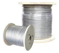 Kit de câbles métalliques, câbles en Acier, Corde à Linge en câble métallique Enduit de PVC Acier Inoxydable 304, 100 mètres, Plusieurs Tailles(1mm 7x7)