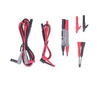 Kit de câbles multimètre 10 pièces - Câbles de mesure en silicone avec pinces crocodiles, sondes à aiguilles et crochets - Indice 1000 V 10 A pour instruments de test