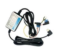 Kit de câbles pour caméra embarquée - Convertisseur USB C 12 V 24 V 5 V | Câble d'alimentation protégé par fusible avec Fil à 3 conducteurs, Adaptateur de Chargeur Automobile pour système de