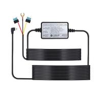 Kit de câbles pour caméra embarquée, entrée 12-24 V, sortie DC 5 V, protection contre les fuites de batterie (USB-Mini lentille gauche)