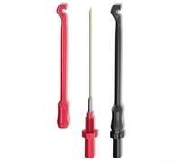 Kit de câbles pour multimètre automobile avec clip de perçage et sonde de perforation 4 mm, rouge et noir, 10 A, 165 cm/190 cm, pour enveloppe et (longue)