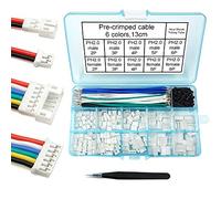 Kit de câbles pré-sertis pour connecteur PH 2.0 compatible avec JST-PH2.0mm pour lame de batterie Inductrix Tiny Whoop Arduino mkr1010 MKR Zero et MKR Vidor 4000 (connecteur et fil femelle et mâle)