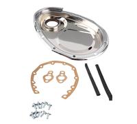 Kit de Cache Chaîne de Distribution Chrome pour SB 327 350 383 400, Résistant à la Corrosion, Jeu Complet avec Joints et Boulons - Installation Facile, Finition Durable pour