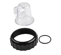 Kit de cache-filtre transparent pour circulateur SPS25 SPS50 SPS75 SPS100 avec joint torique de 45 mm et accessoires de fixation à vis Transparent