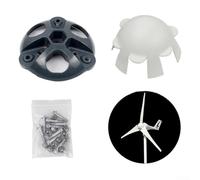 Kit de cache-moyeu à monter soi-même pour éolienne, en acier inoxydable avec 356 vis et écrous pour lames 3/5/6 pour systèmes d'éolienne, conçu pour un diamètre d'arbre de 17 mm (5)