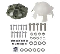 Kit de cache-moyeux avec vis et écrous de lame 3/5/6 pour éolienne horizontale, en acier inoxydable, matériel 304, convient pour arbre de 17 mm, bricolage (6)