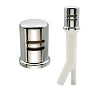 Kit de cache-vide d'air pour lave-vaisselle en finition noire mate pour une prévention efficace du refoulement, construction en laiton et ABS de qualité supérieure, installation simple sur le plan de