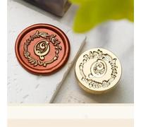 Kit de cachet de cire à cacheter - 2,5 cm - Série de lettres de l'alphabet - Tête de rechange pour cadeaux de mariage, scrapbooking - Décoration Style Q