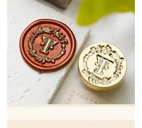 Kit de cachet de cire à cacheter - 2,5 cm - Série de lettres de l'alphabet - Tête de rechange pour cadeaux de mariage, scrapbooking, décoration de style T