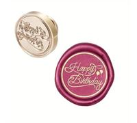 Kit de cachet de cire en laiton avec inscription « Thank You » - 2,5 cm - Pour cartes d'invitation - Style 2