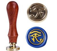 Kit de cachet de cire - Œil d'Horus - Amulette de protection - Tête en laiton vintage - 25 mm - Tampon à sceller - Pour Nudo De Brujas Amuleto De Proteccion