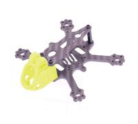Kit de Cadre Cure-Dents d'hélice 2 Pouces RC FPV Racing Quadcopter Freestyle, Compatible for caméra 1103 1104 1106 1204 Turbo Eos2(Yellow)