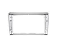 Kit De Cadre D'autoradio Android Support Console Centrale Stéréo Garniture Façade Plaque Frontale pour Toyota pour Avensis 2002-2008 WEFOLCC(Argent,Fascia and Cable)