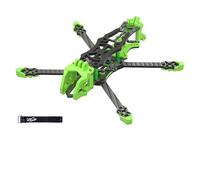 Kit de Cadre de Drone FPV EVA 4 Pouces en Fibre de Carbone, Ultra-léger 72 g, Compatible avec DJI O3, O4, O4 Pro, Vista, 180mm x 186mm(KIT R XH)