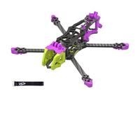 Kit de Cadre de Drone FPV EVA 4 Pouces en Fibre de Carbone, Ultra-léger 72 g, Compatible avec DJI O3, O4, O4 Pro, Vista, 180mm x 186mm(KIT K XH)