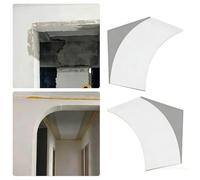 Kit de cadre de porte arqué, arche en gypse, cadre de porte arrondi à peindre pour cloison sèche pour couloir, salon, rénovation de la maison